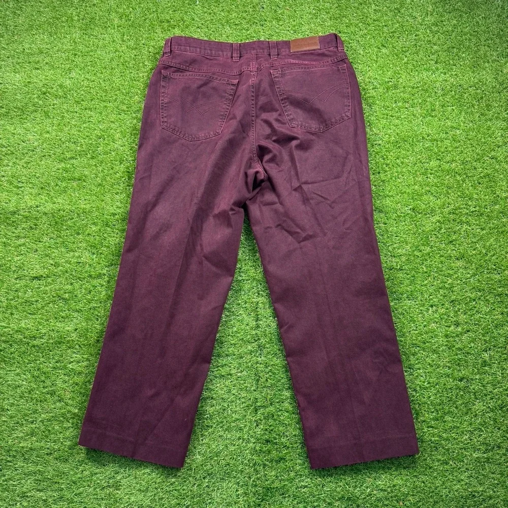 Bullock &‎ Jones Jeans Mens 35x26 Burgundy Stretch Denim Designer Macedonia